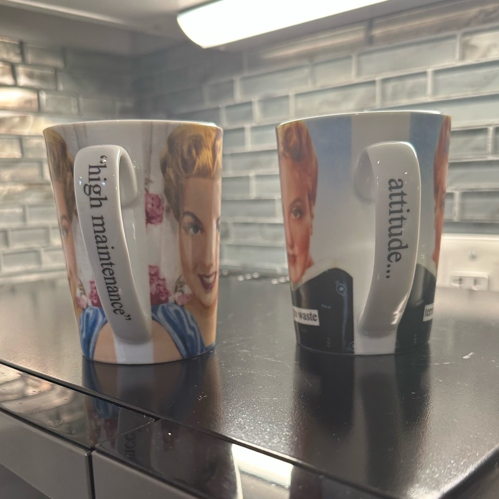 Set of Two Anne Taintor Coffee Mugs - Picture 4 of 13